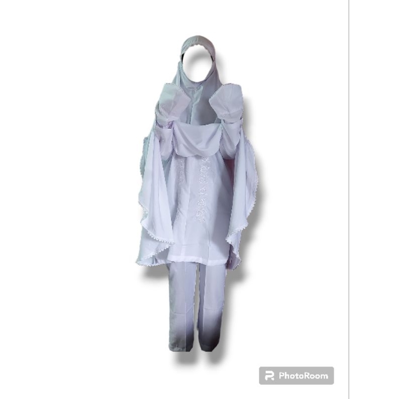 Baju Ihram Wanita + Mukena Atasan