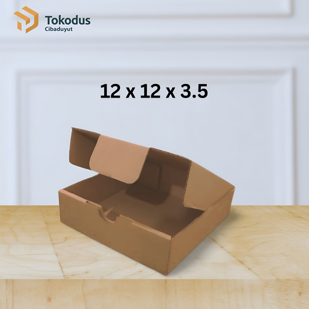 

Kardus Box Packing Kecil | Box Accecories | Box Kado Kecil | Dus Dompet uk 12 x 12 x 3,5 cm - Tokodus Cibaduyut