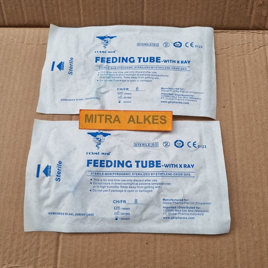 Feeding Tube Fr 6 Fr 8 Fr 10 Cosmo Med. NGT Selang Makan CosmoMed.