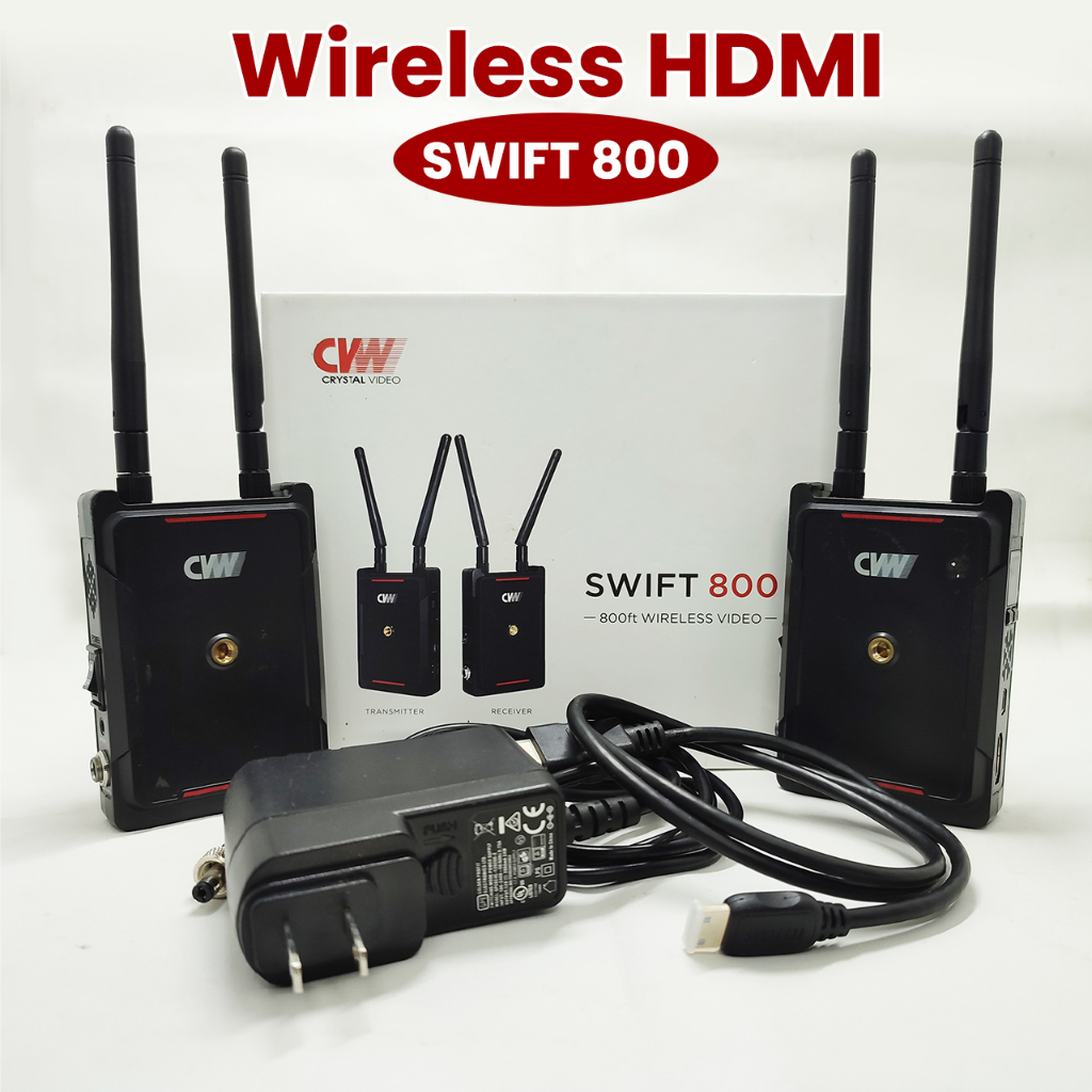 CVW Swift 800 Wireless HDMI 250M-1080P60 Crystal Video 250 Meter