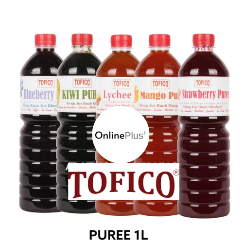 

TERMURAH!!! TOFICO/TOFICO PUREE SYRUP ALL VARIAN - 1 LITER