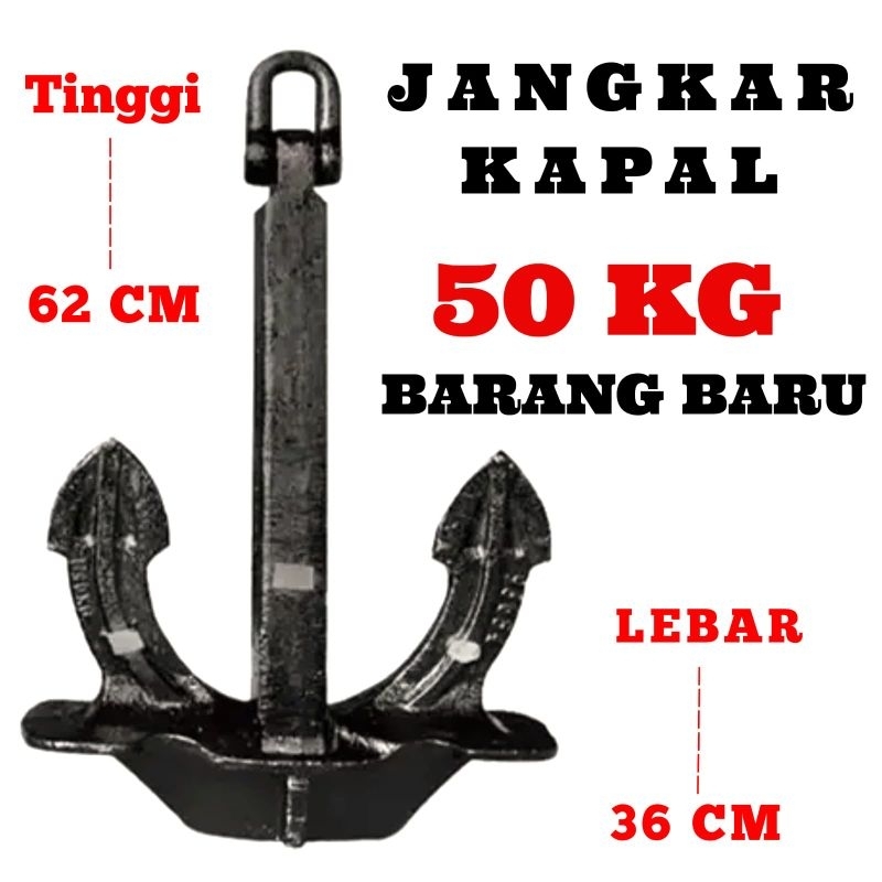 Jangkar besi kapal/perahu peralatan kapal ori