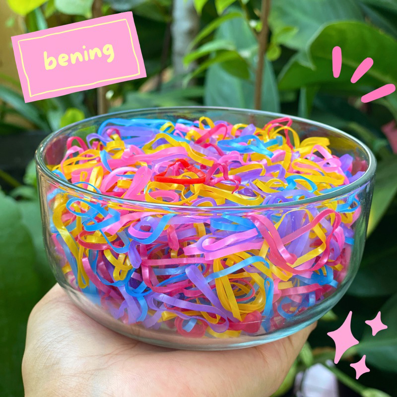 10.000 pcs MEDIUM KARET JEPANG karet rambut karet capit karet unyil