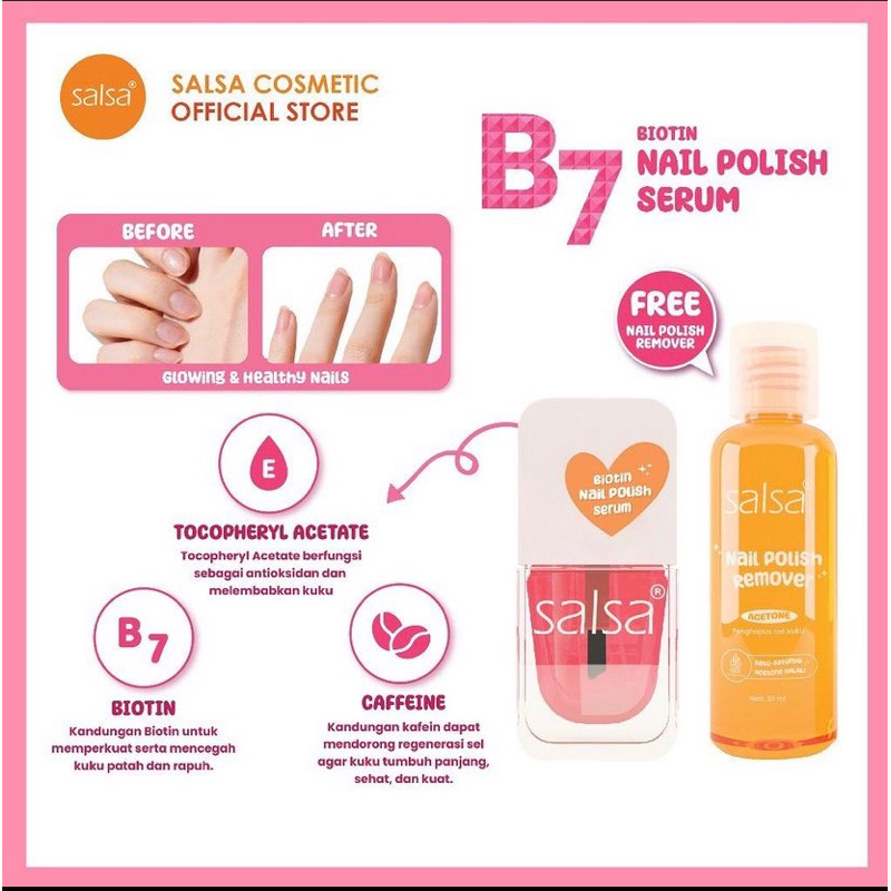 salsa biotin nail polish serum with powerful vitamin b7