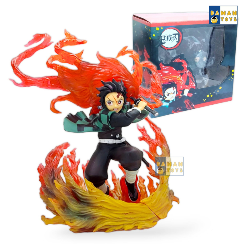 NEW- ACTION FIGURE DEMON SLAYER KAMADO TANJIRO DANCING HINOKAMI KAGURA KIMETSU NO YAIBA ANIME