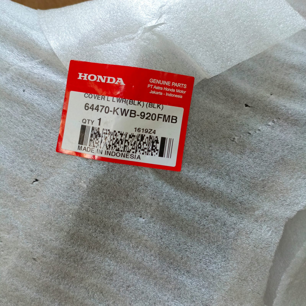 Cover L Lower Black Blade KWB ORI AHM 64470KWB920FMB
