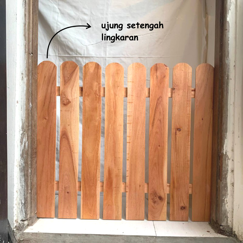 Pintu Pagar Kayu  lebar 120 cm Baby Gate Pagar Bayi Minimalis