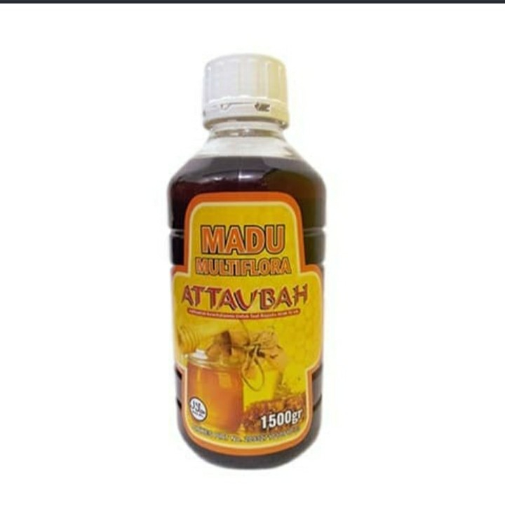 

Madu Multiflora Attaubah Madu Murni Terlaris isi 1500 gr