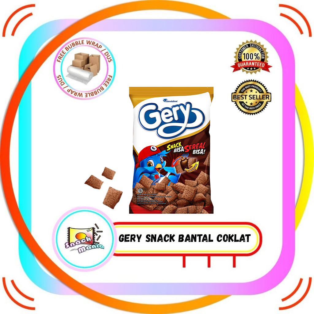 

Gery Snack Bantal Coklat Sereal Pillow Chocolate 26 gr x 5 Pcs