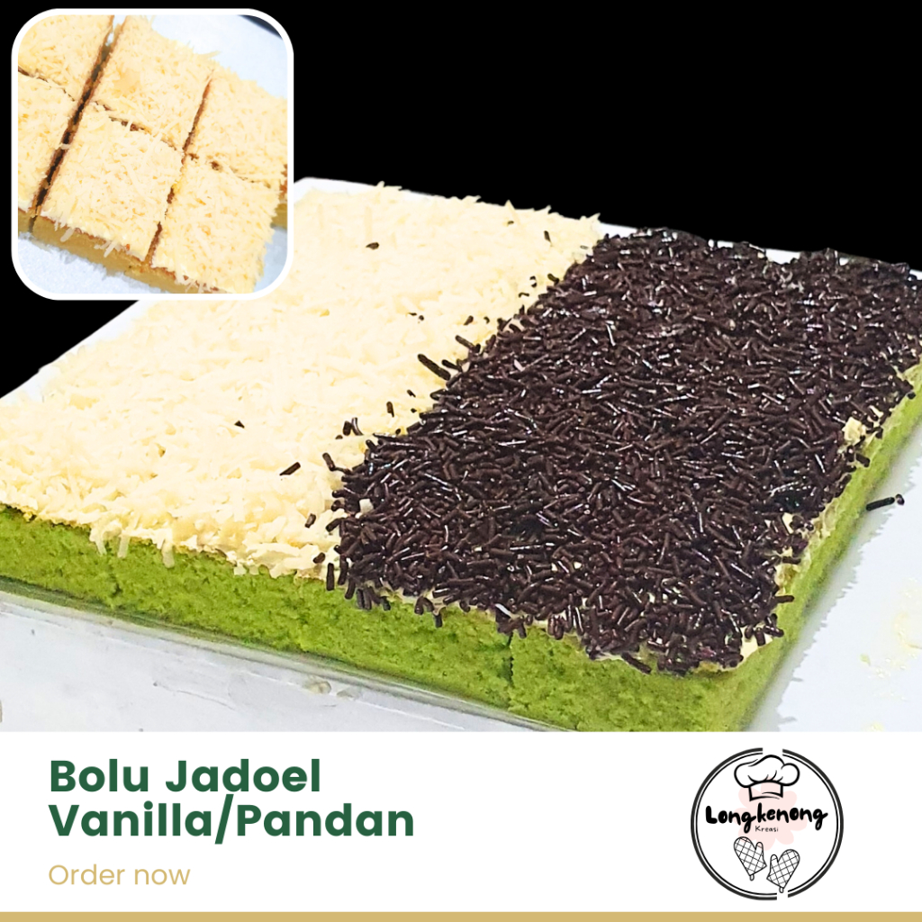 

Kue Bolu Jadul Klasik Bolu Jadoel Klasik / Cake potong / Kue Potong Pandan Vanilla Vanila Longkenong