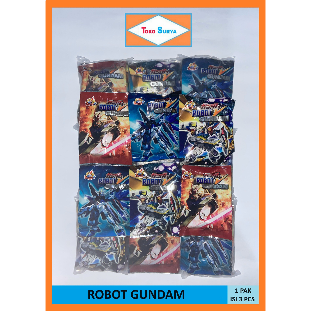 [3 PCS] Sankie Robot Gundam Mainan Robot Rakit Anak