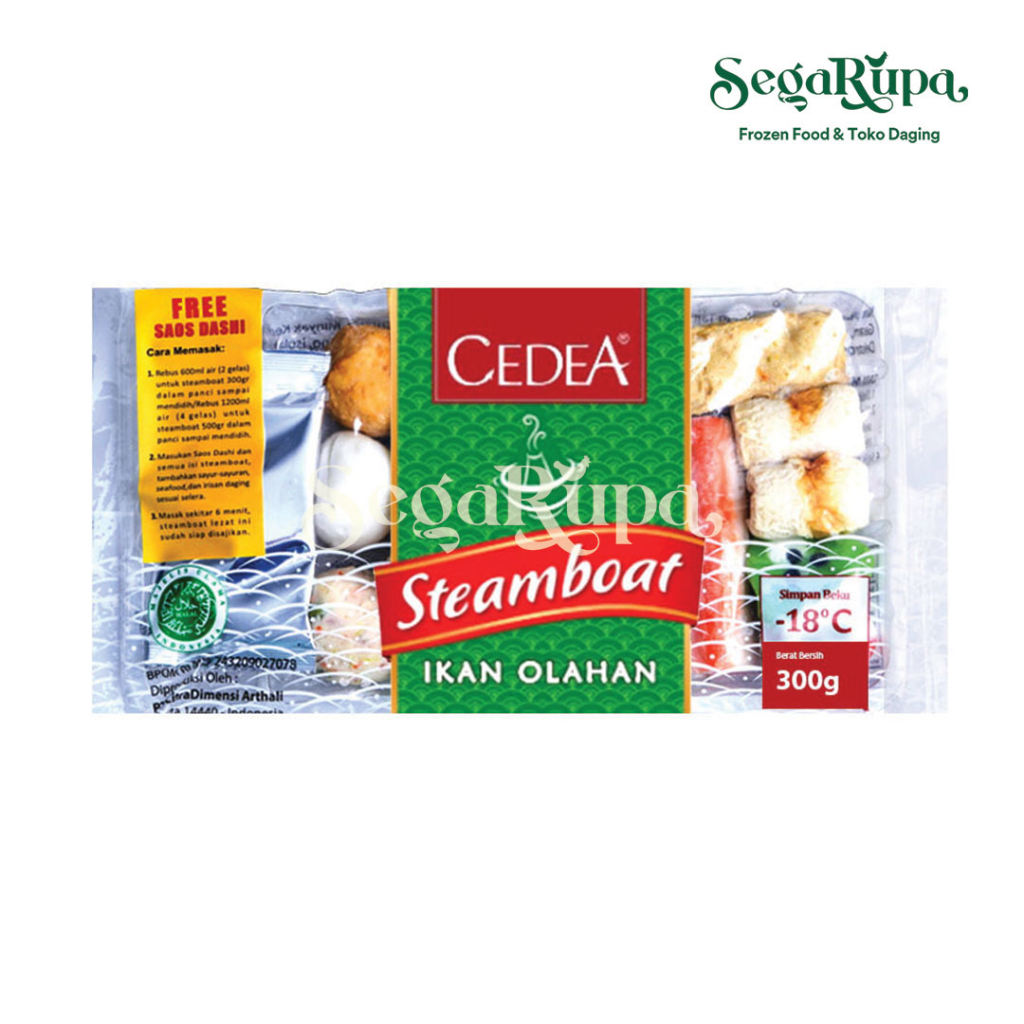 

CEDEA STEAMBOAT 300 GR - SEGARUPA FROZEN FOOD & TOKO DAGING