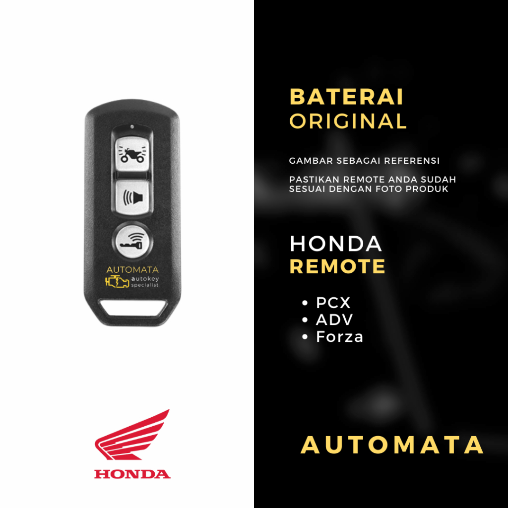Baterai Remote Honda PCX 150 Original Panasonic