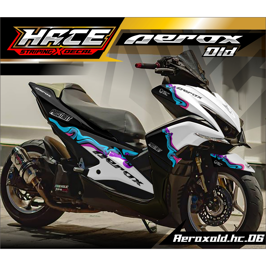 STICKER DECAL AEROX OLD - DECAL AEROX OLD PREMIUM HC.06