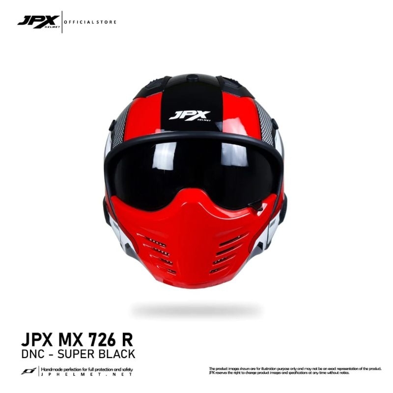 Helm Full face JPX MX 726R DNC