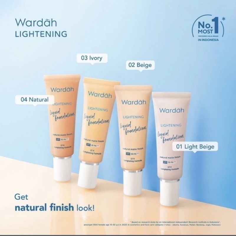WARDAH LIGHTENING LIQUID FOUNDATION SPF 30 +++ Natural Matte FINISH | Wardah Foundation