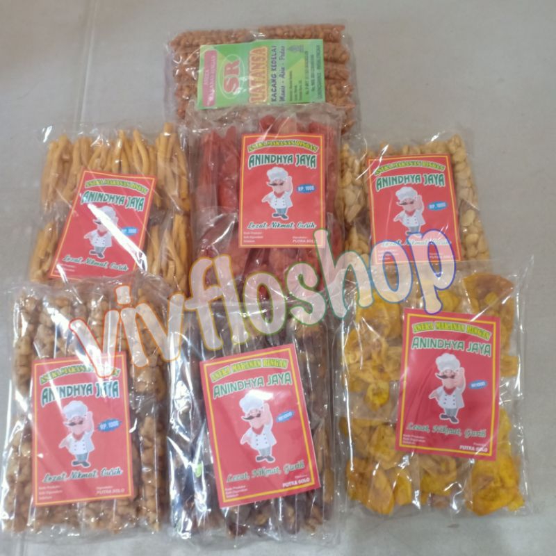 

Aneka Anindya Snack Kacang/ Keripik/ Stik Talas (isi 12)