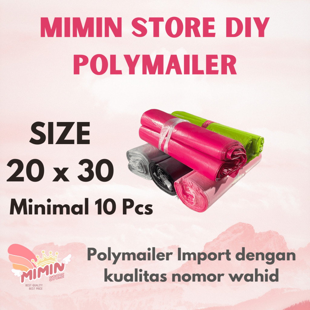 

POLYMAILER IMPORT 20 x 30 CM HARGA SATUAN