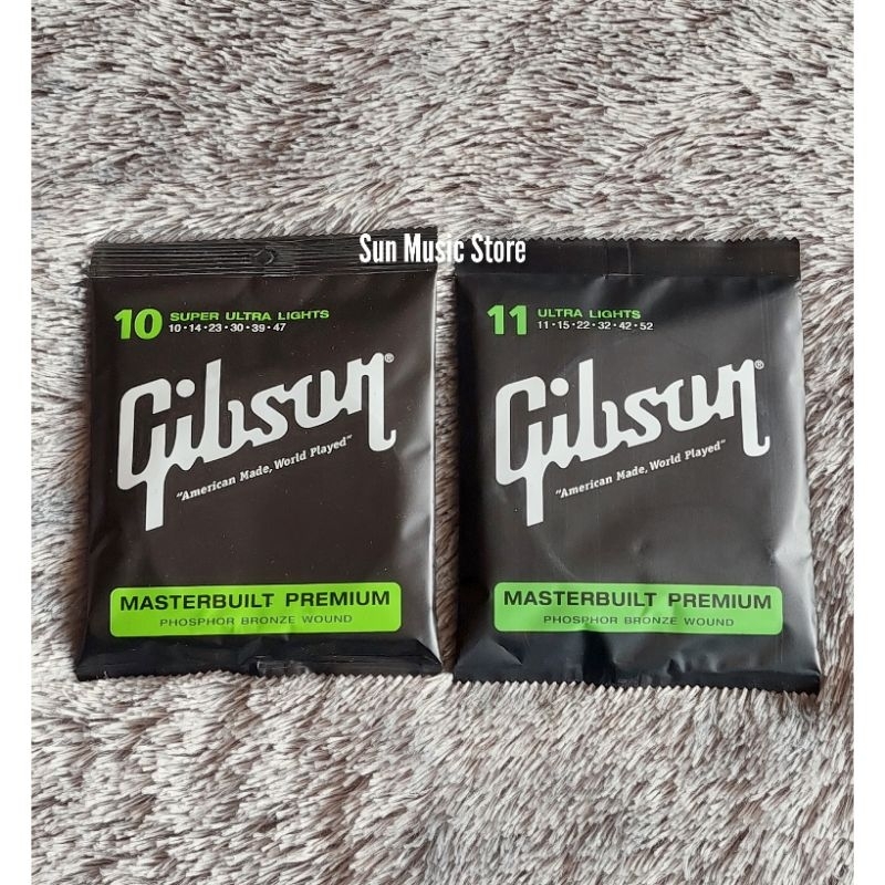 Senar Gitar Akustik Gibson Ukuran 010 dan 011 - Senar Gitar Akustik Gibson