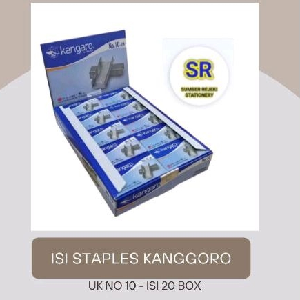 

ISI STAPLES MERK KANGGORO NO 10