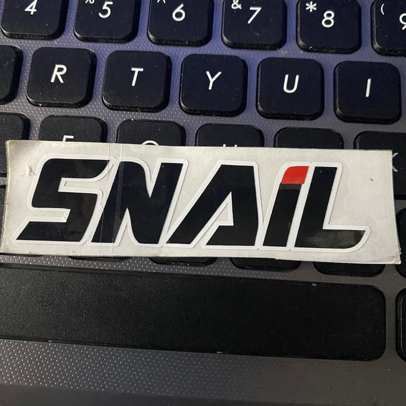 Sticker cuting logo snail helmet fullcae cutting stiker helm halfface logo tulisan SNAIL bermerk