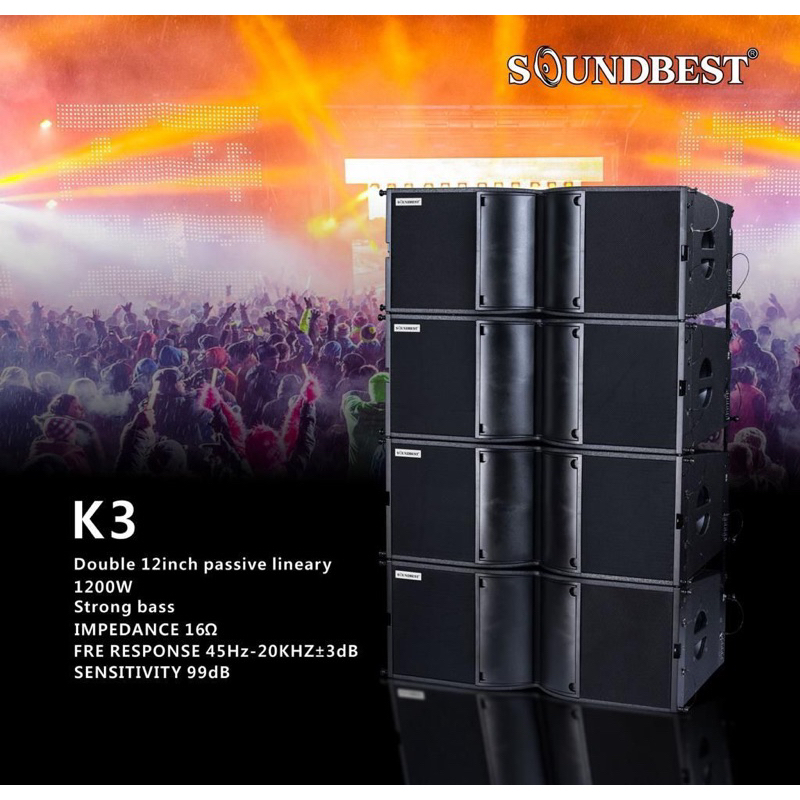 Speaker Line Array Pasif Soundbest K3 Original 12 inch Passive Double 12 inch