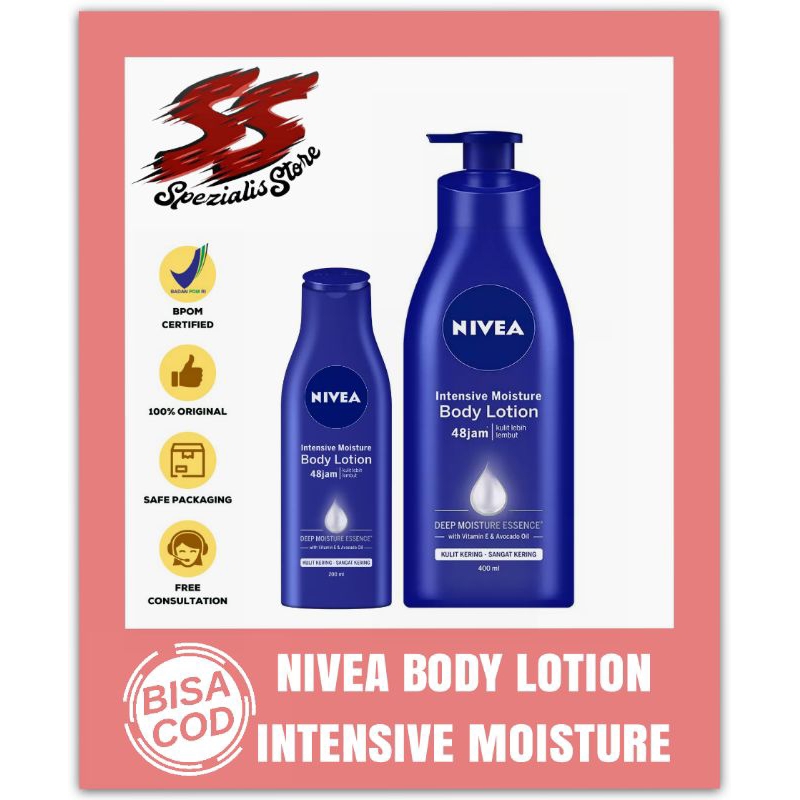 Nivea Body Lotion Intensive & Moisture Lotion 380ml - nivea / lotion / nivea body lotion / body loti