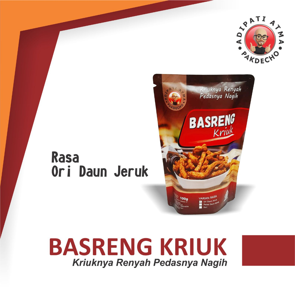 

Basreng Kriuk - Pakdecho Rasa Original Daunjeruk