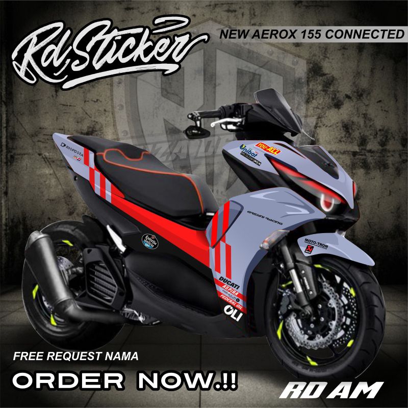 decal sticker new aerox ducat*