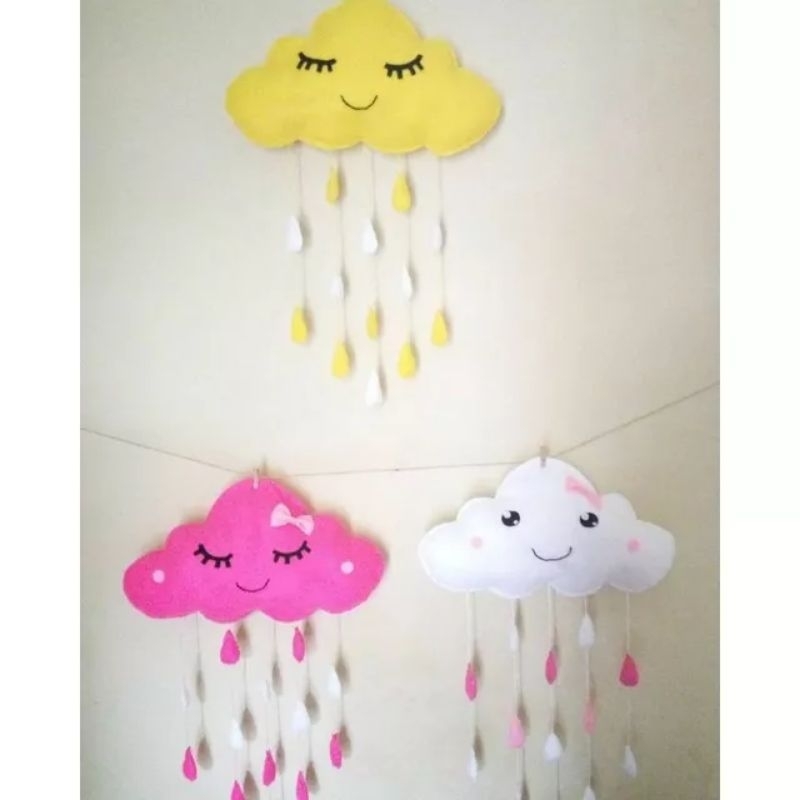 HIASAN DINDING AWAN FLANEL