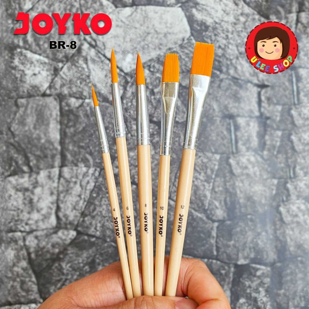 

Kuas Joyko BR-8 / Joyko Brush Set / Kuas Lukis Joyko Set 5