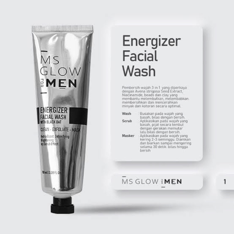 facial wash ms glow men