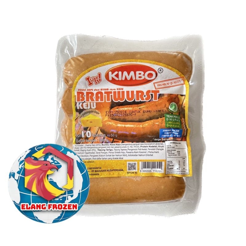 

Sosis Kimbo Bratwurst Keju isi 10