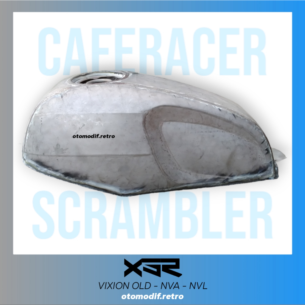 Tangki Vixion Japstyle Scramber Caferacer Tutup Ninja OLD NVL NVA Custom RETRO