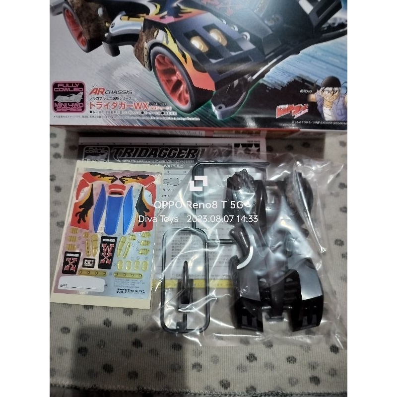 Tamiya 19449 Tridager Tridagger WX Ar Chassis + Decal Dus Box