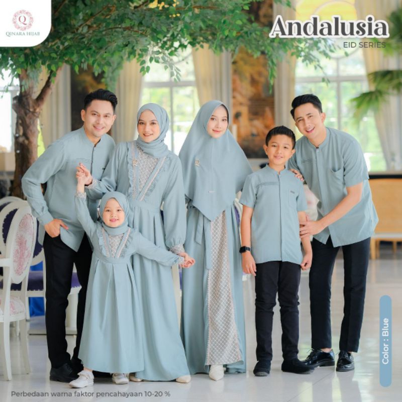 SUDAH PESANAN‼️Sarimbit Keluarga Lebaran Idul Fitri 2024 Andalusia Eid Series by Qinara Hijab