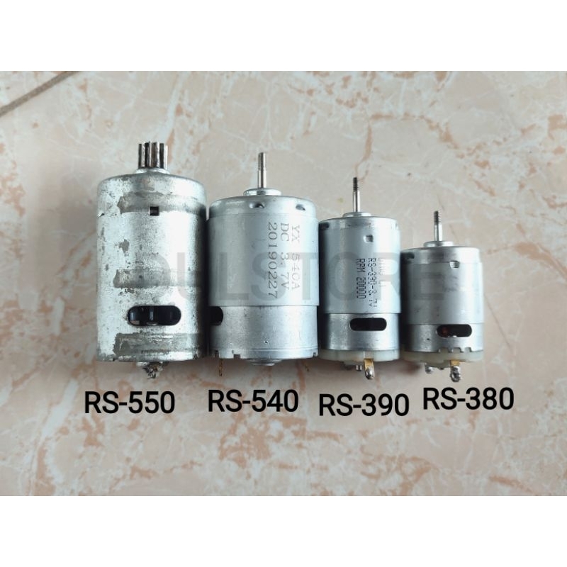 Dinamo RS/Motor RS RS-380, RS-390, RS-540, RS-550 High Speed 20000rpm, copotan