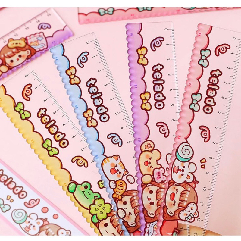 

Penggaris Mini Unik Cantik Edisi Doudou Sauce Girl Limited Free Stiker