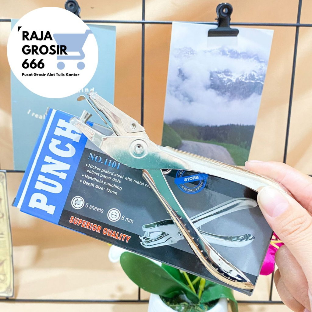 

6 MM PUNCH ETONA PERFORATOR 3MM ONE HOLE BUAT HANGTAG