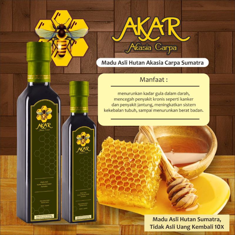 

Madu asli murni akasia carpa/madu asli/madu murni 300gram
