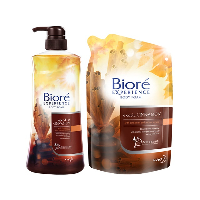 Biore Experience Sabun Mandi Cair Premium Exotic Cinnamon