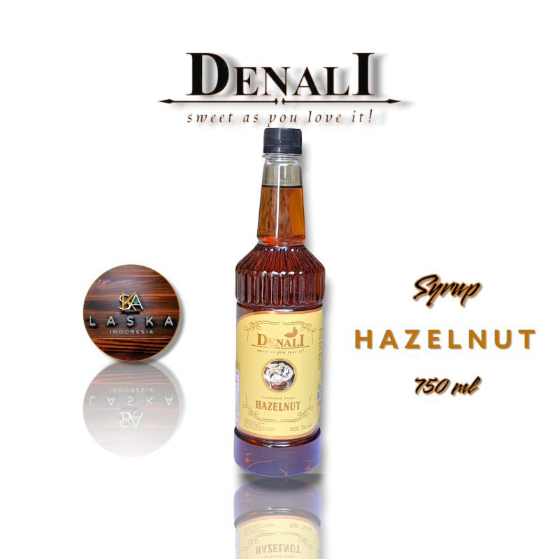 

Denali Hazelnut Syrup 750 ml - Hazelnut Sirup Merk Denali - Sirup Rasa Kacang Hazelnut