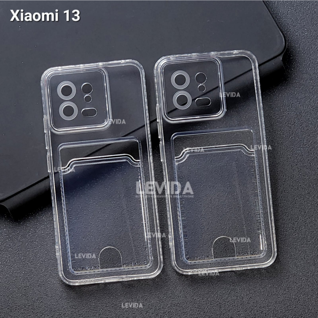 Xiaomi 13 Xiaomi 13 Pro Xiaomi 13 Lite Card Case Clear / Slot Kartu Bening Case Xiaomi 13 Xiaomi 13 
