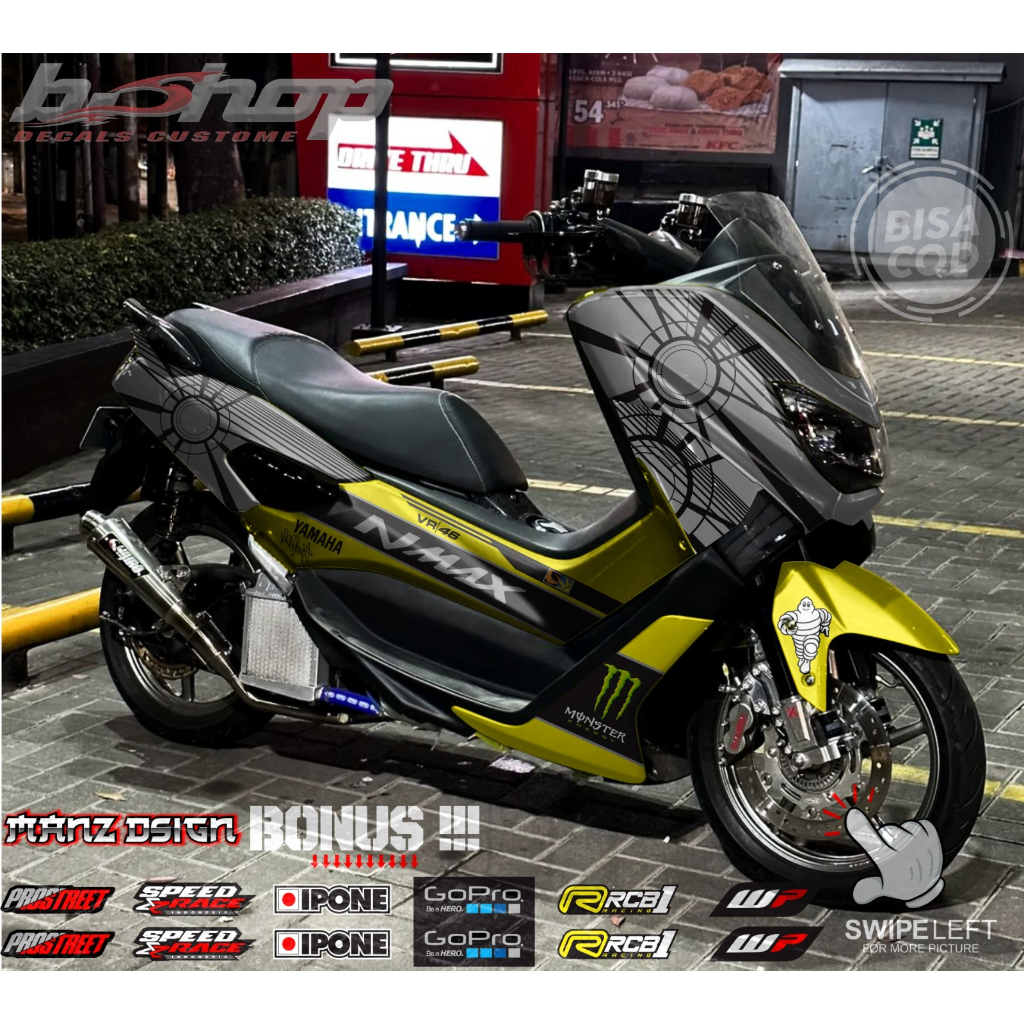 stiker decal full body nmax old 2019 motif grafis 007