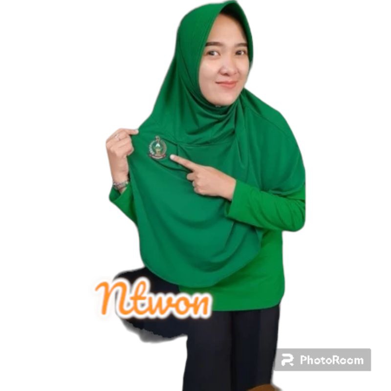 JILBAB PSO OLAHRAGA PERSIT BORDIR PREMIUM SESUAI MUPUS