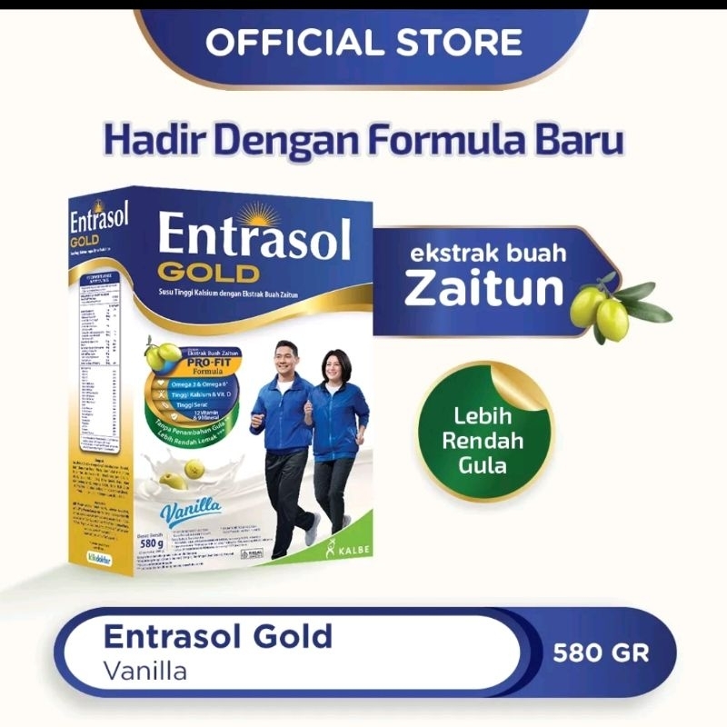 

ENTRASOL GOLD 580GR/RASA COKLAT/VANILA