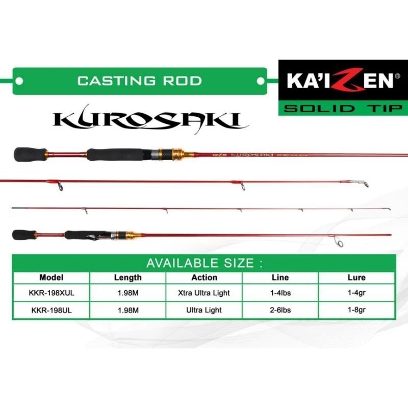 [COD] Joran Kaizen UL SAITAMA | KUROSAKI | UL Murah | Pilih Ukuran