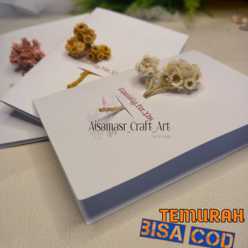 

GROSIR Kartu ucapan dried flower bunga kering abadi grosir