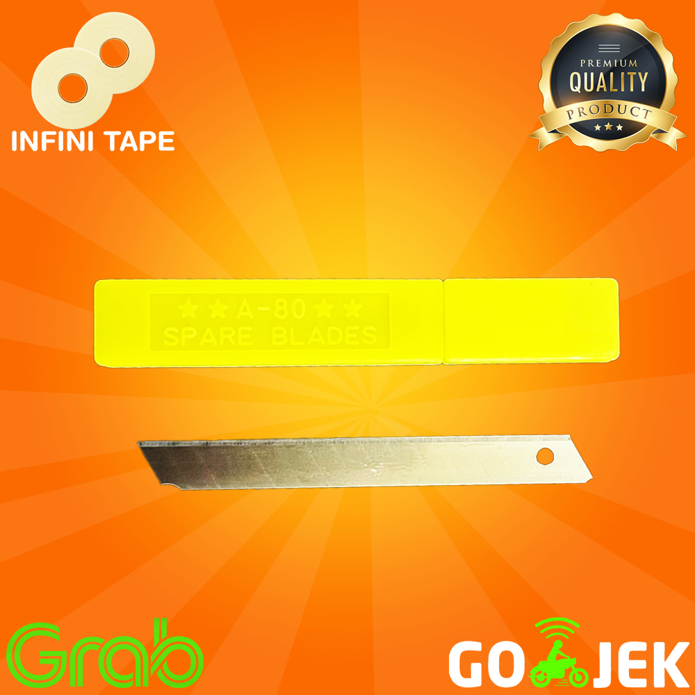 

Refill Cutter Kecil / Isi Cutter Kecil Super Tajam 10Pcs / Tube