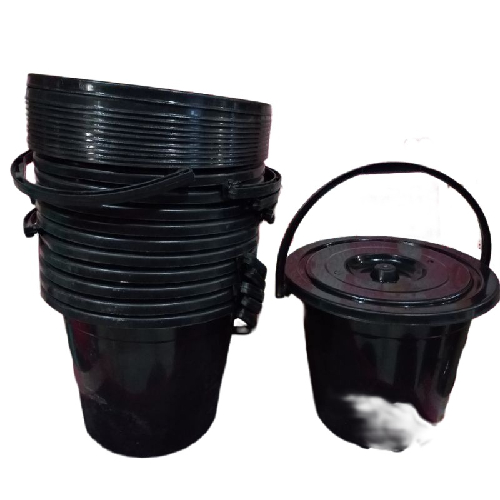 Ember hitam+tutup 6 galon/ember handel kawat + Tutup